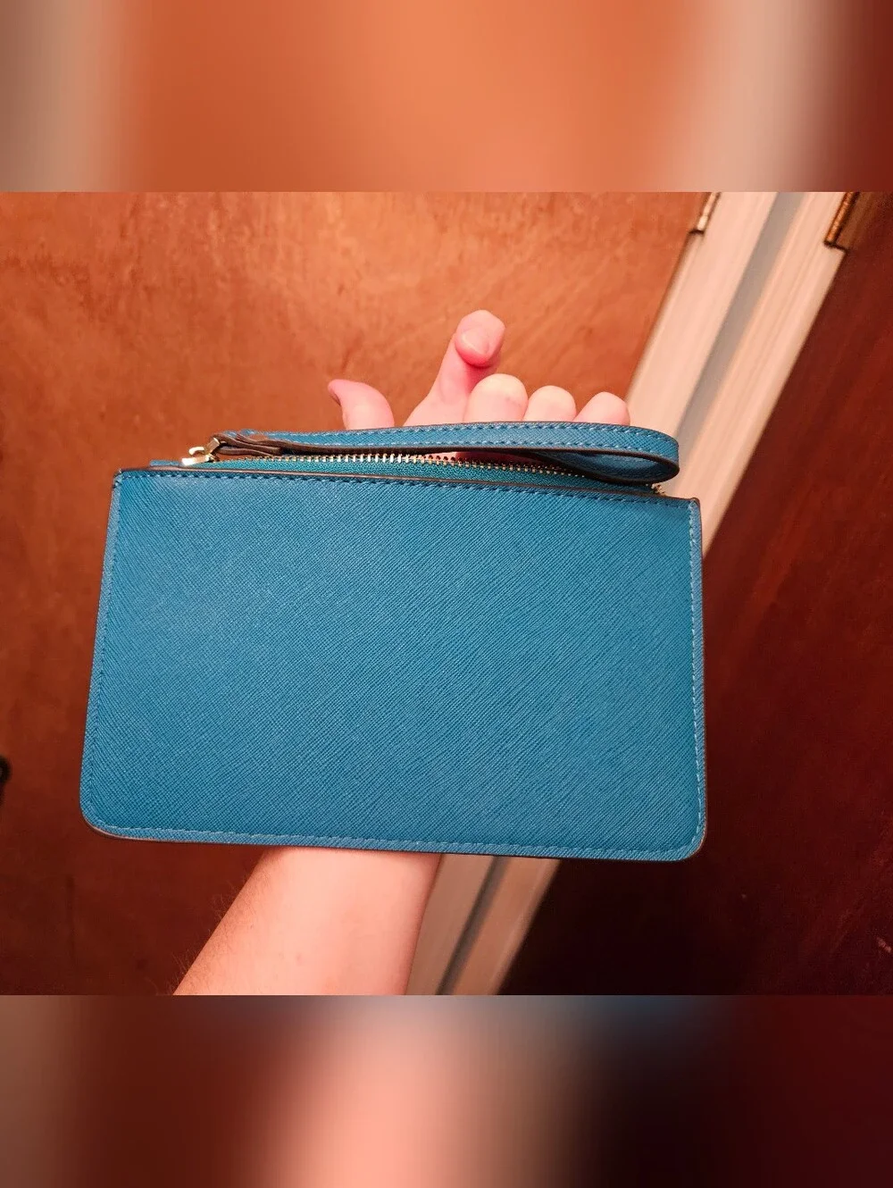 Kate Spade Teal Wristlet - Picture 3 of 16